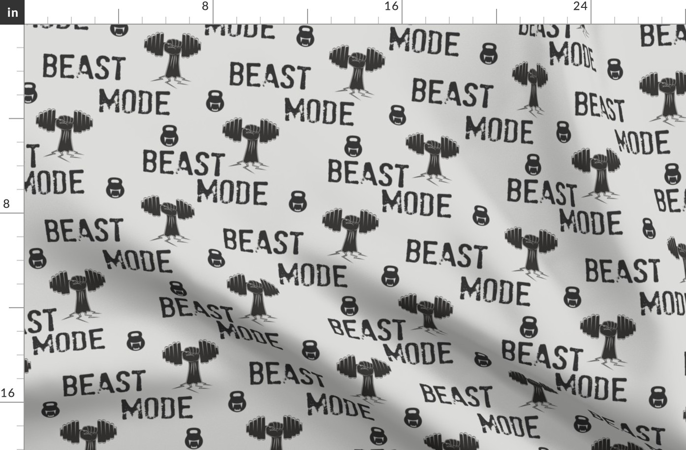 Beast mode, gym and fitness, kettlebells and crossfit, weight lifting