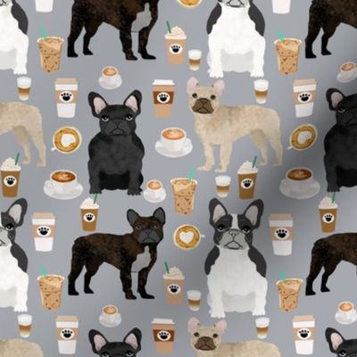 french bulldogs coffee cute frenchies fabric best french bulldog designs