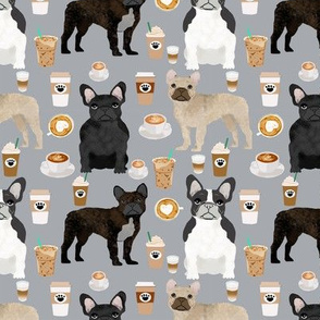 french bulldogs coffee cute frenchies fabric best french bulldog designs