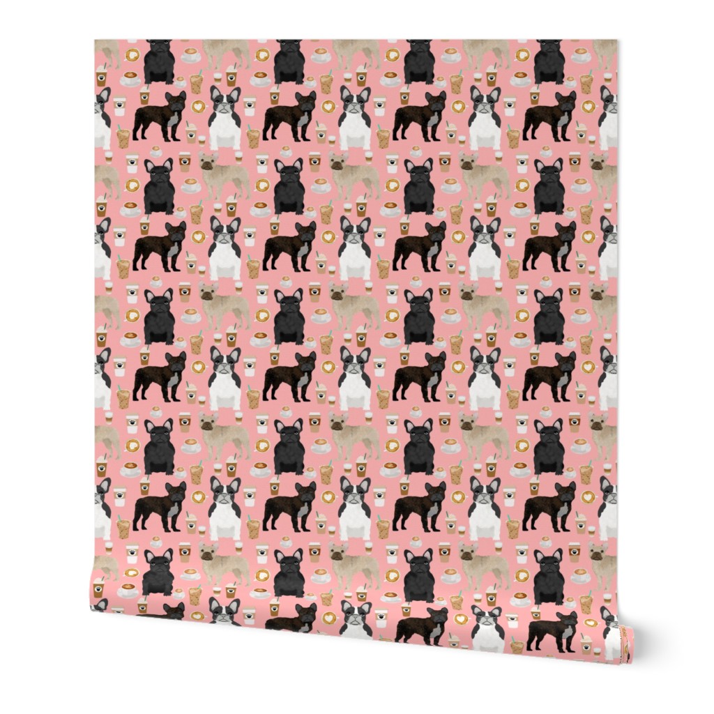 french bulldogs coffee cute frenchies fabric best french bulldog designs