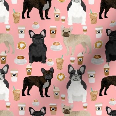 french bulldogs coffee cute frenchies fabric best french bulldog designs