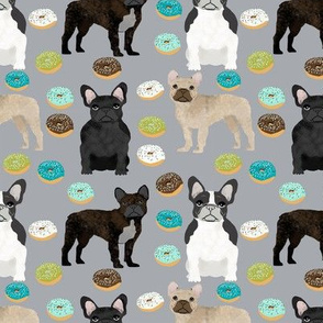 frenchies donuts fabric cute french bulldogs fabrics for boy dogs