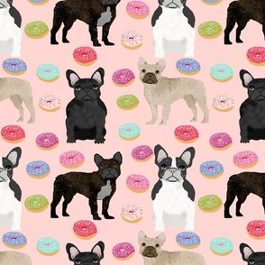 frenchies donuts fabric cute french bulldogs fabrics for dogs cute sewing fabrics