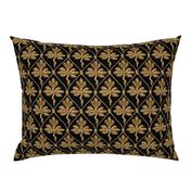 Elizabeth I. Phoenix Portrait Fabric- Black/Gold - No Pearls