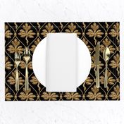 Elizabeth I. Phoenix Portrait Fabric- Black/Gold - No Pearls