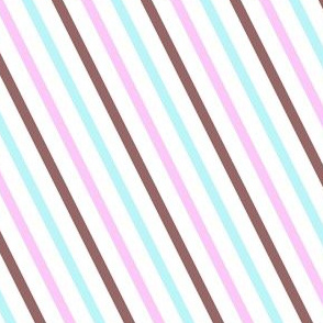 Popbi! - Brightbluesky - Diagonal Striped - Â© PinkSodaPop 4ComputerHeaven.com 