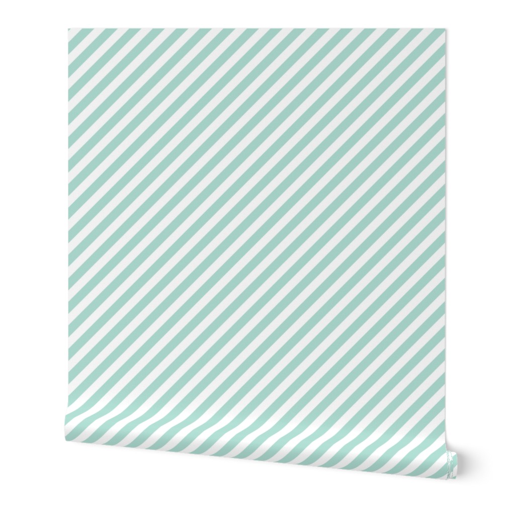 aqua diagonal stripes