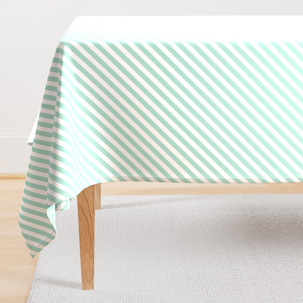 aqua diagonal stripes