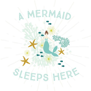 A Mermaid Sleeps Here Lovey // Brunette