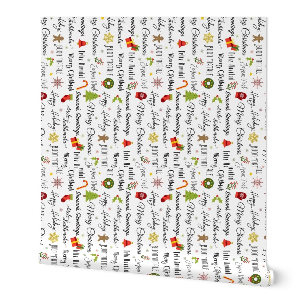 Tea Towel-Merry Greetings