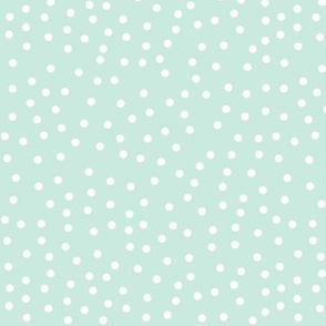 Polka Dot Ditsy Pale Seafoam