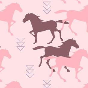 Wild horses pink 