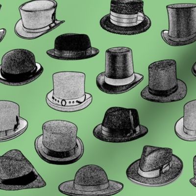 Vintage Men's Hats // Green