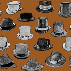 Vintage Men's Hats // Brown