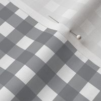 Traditional Classic Check Gingham || White and Gray grey Neutral Home Decor Tartan _ Miss Chiff designs