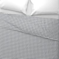 Traditional Classic Check Gingham || White and Gray grey Neutral Home Decor Tartan _ Miss Chiff designs