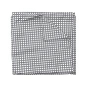 Traditional Classic Check Gingham || White and Gray grey Neutral Home Decor Tartan _ Miss Chiff designs