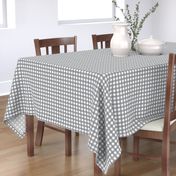 Traditional Classic Check Gingham || White and Gray grey Neutral Home Decor Tartan _ Miss Chiff designs