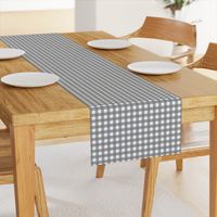 Traditional Classic Check Gingham || White and Gray grey Neutral Home Decor Tartan _ Miss Chiff designs