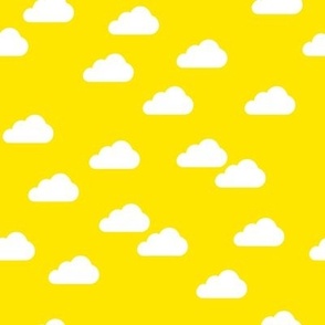 clouds yellow sunshine 