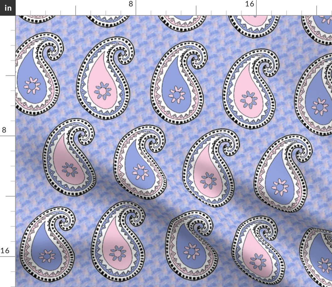 Pastel Paisley Fat Quarter