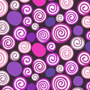 Scroll Giftwrap Purple