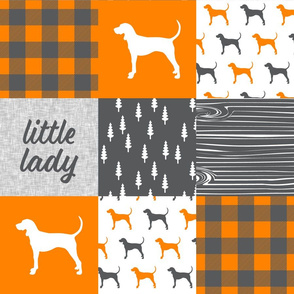 Little Lady || custom orange and grey coonhound