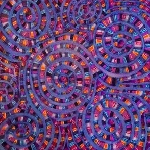 Purple Spirals