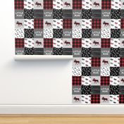 3" small scale - little man patchwork quilt top || buffalo plaid