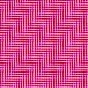 glitchy mad red and pink plaid