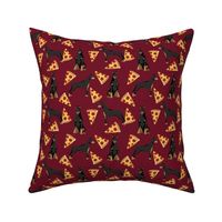 doberman dog fabric doberman pinscher ruby red pizza fabric