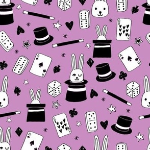 magic show // purple magic magician fabric cute rabbit design cards magic fabric magician design andrea lauren fabric