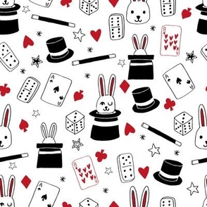 magic show // black and red fabric magician fabric magic design andrea lauren fabric