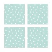 paws prints // light mint paw dog paws fabric cute dog design