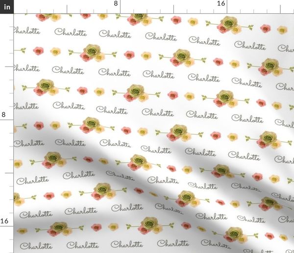 Vintage Rose Tribe Sacramento 6 Peach Spoonflower