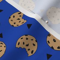 cookies // bright blue cookie fabric cute cookies cookie design kids fabrics