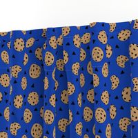 cookies // bright blue cookie fabric cute cookies cookie design kids fabrics