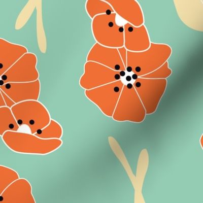 Retro flower pattern 002