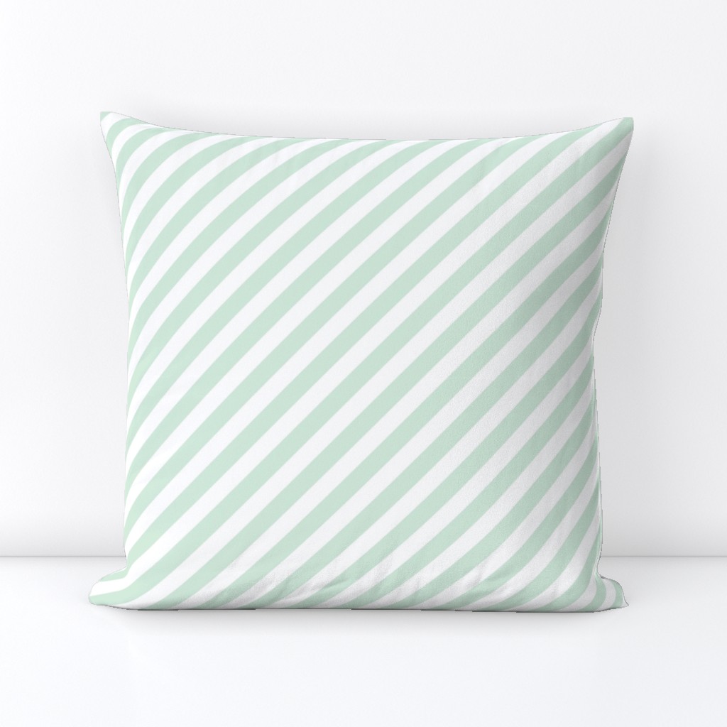 mint diagonal stripes