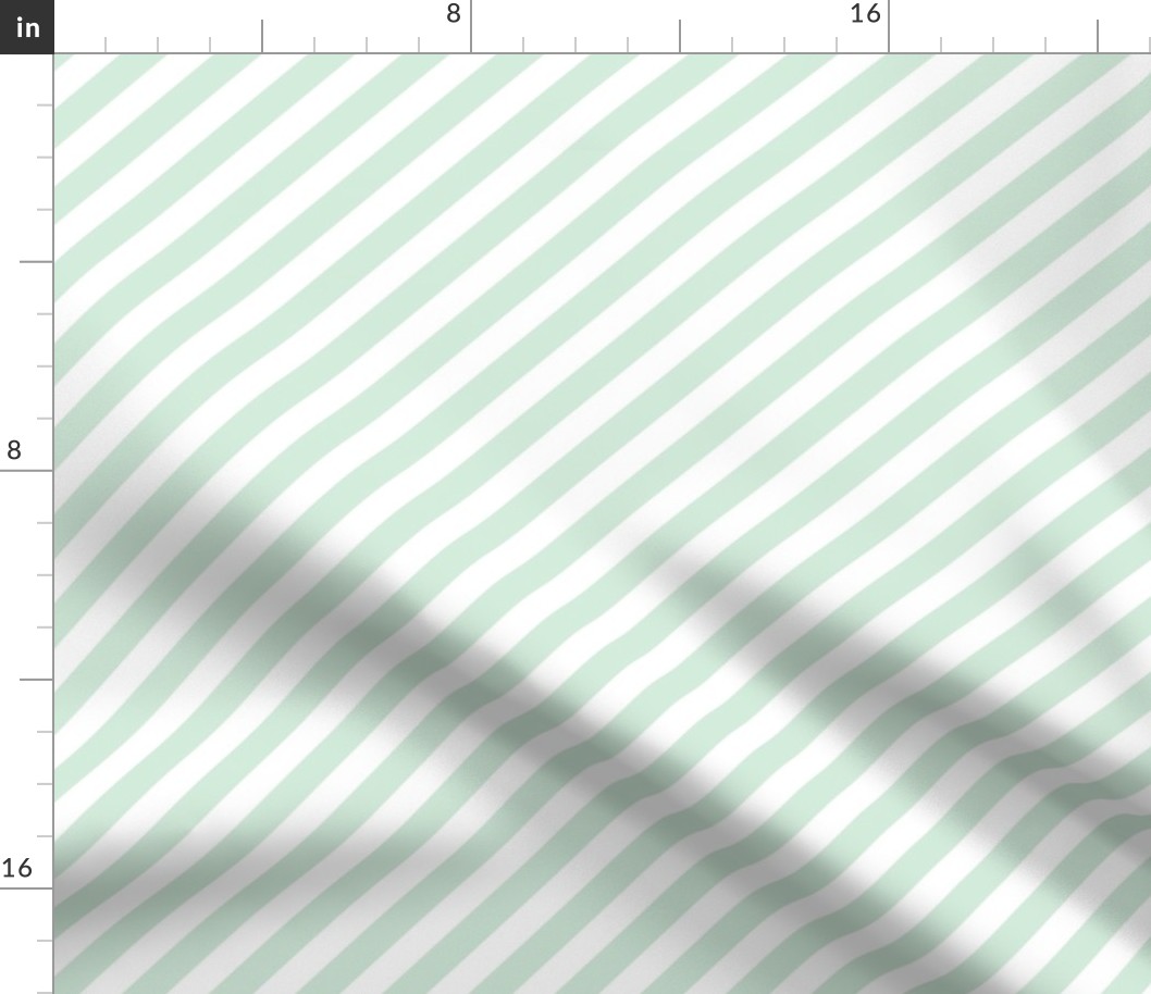mint diagonal stripes