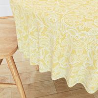 soft yellow lace