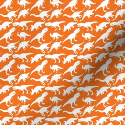 Dinosaur Orange and White Dinosaurs Dino Nursery Trex