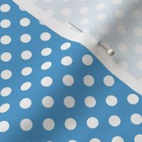 Carolina Blue and White Poka Dots