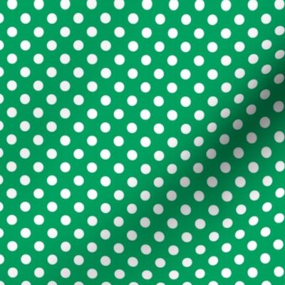 Polka Dot Green and White Poka Dots