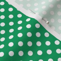 Polka Dot Green and White Poka Dots