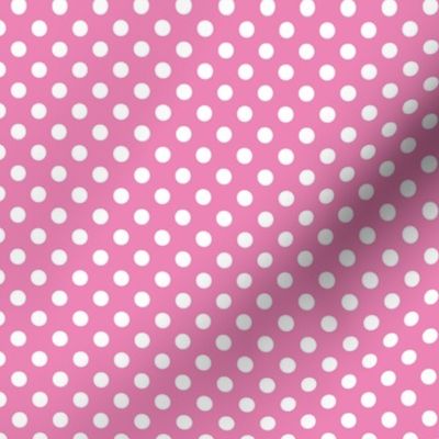 Polka Dot Pink and White Poka Dots