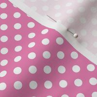 Polka Dot Pink and White Poka Dots