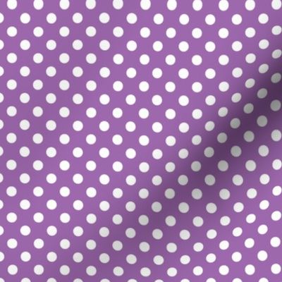 Polka Dot Purple and White Poka Dots