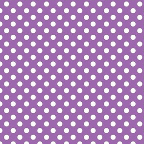 Polka Dot Purple and White Poka Dots