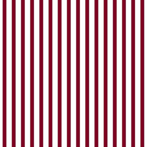 Stripes Garnet and White Stripe